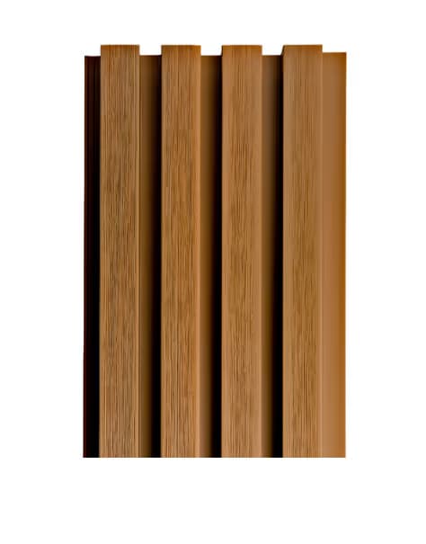 Composite Narrow Slat Siding & Cladding - The Rome Collection (8.4 sq ft) — Colosseum (Light Brown) — Colosseum (Light Brown)