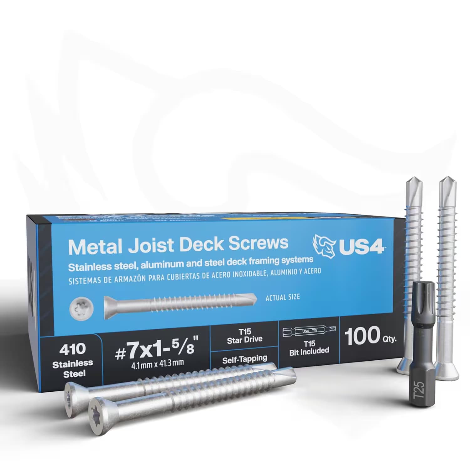 US4 Metal Joist Self Drilling #7x1.625"