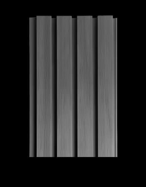Composite Wide Slat Siding & Cladding - The London Collection (10.5 sq ft) — Oxford (Gray)