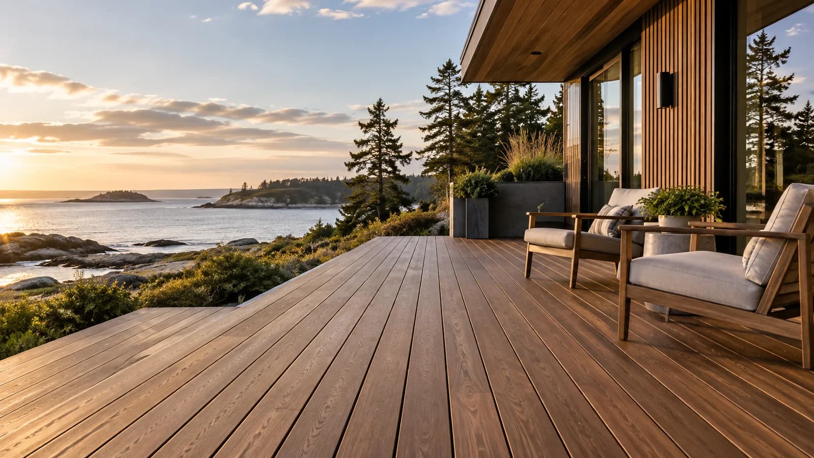 New England coastal terrace — architectural inspiration