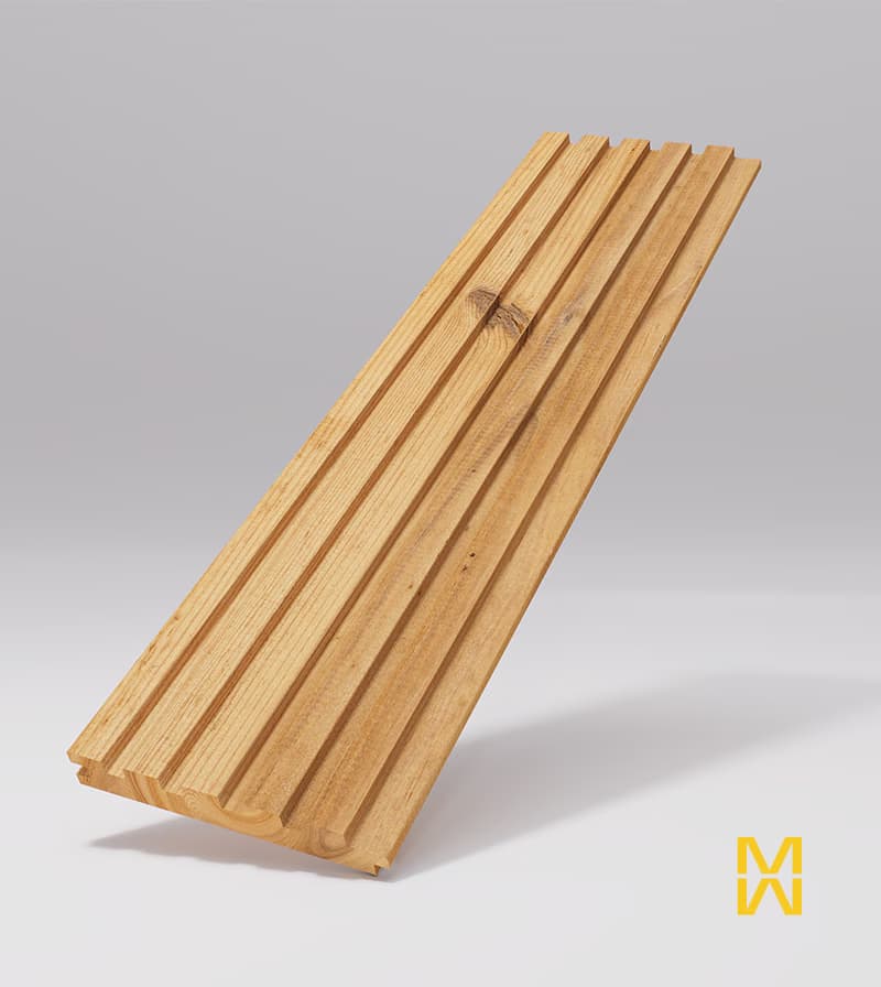 Scandinavian Thermo 1 × 6 Fluted — Natural — Siding & Wall Cladding — Natural