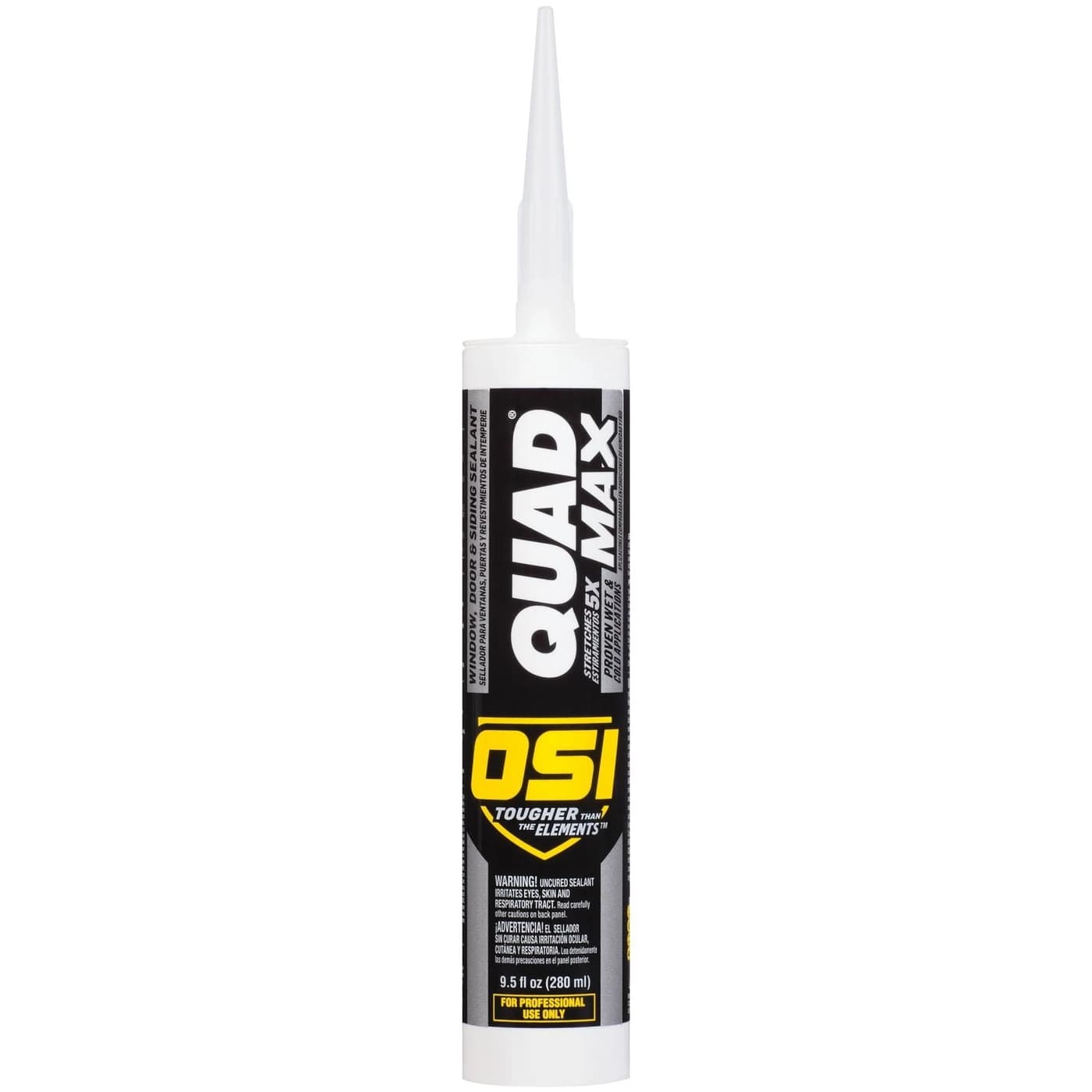 OSI QUAD MAX Exterior Window, Door & Siding Sealant — White