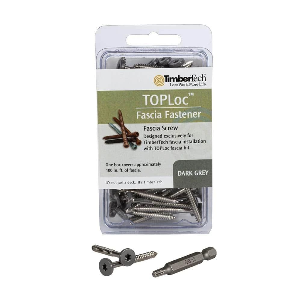 TimberTech TOPLoc Fascia Fasteners & Installation Bit — Brown
