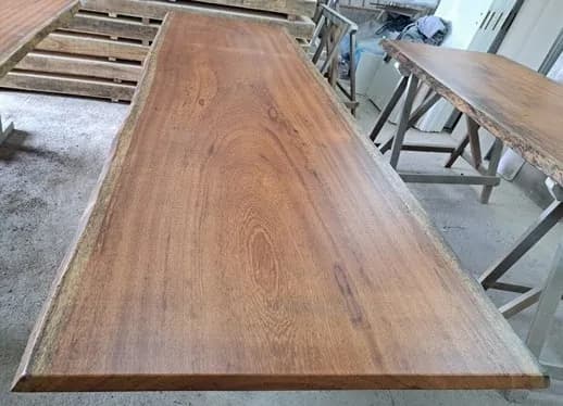 Angelim Live Edge Wood Tabletop — 8 ft | #100