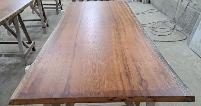 Angelim Live Edge Wood Tabletop — 7 ft | #105
