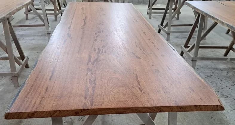 Angelim Live Edge Wood Tabletop — 8 ft | #103