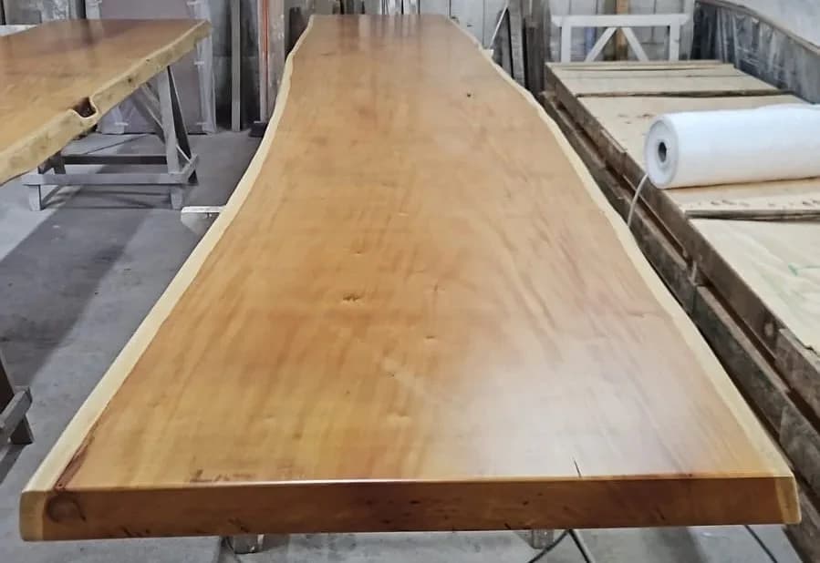 Garapa Live Edge Wood Tabletop — 19.5 ft | #139