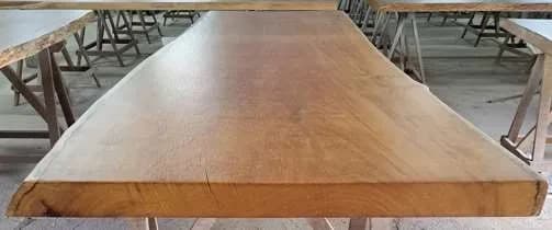 Garapa Live Edge Wood Tabletop — 9.8 ft | #75