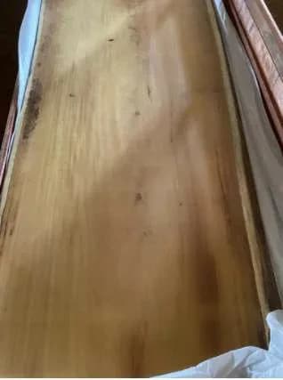 Garapa Live Edge Wood Tabletop — 9.8 ft | #78