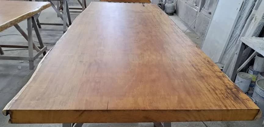 Garapa Live Edge Wood Tabletop — 9.8 ft | #81