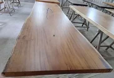 Garapa Live Edge Wood Tabletop — 13.1 ft | #84