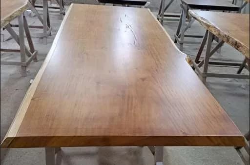 Garapa Live Edge Wood Tabletop — 14.3 ft | #86