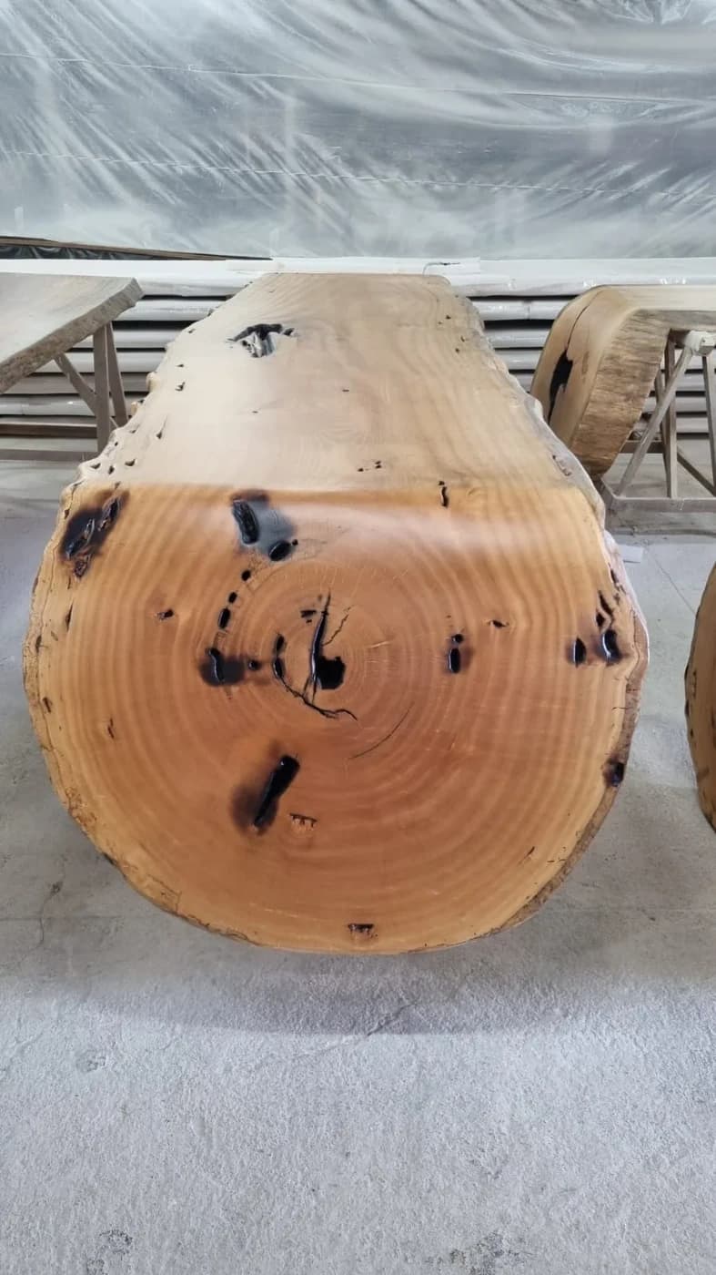 Pequi Live Edge Waterfall Table — 11.8 ft | #129