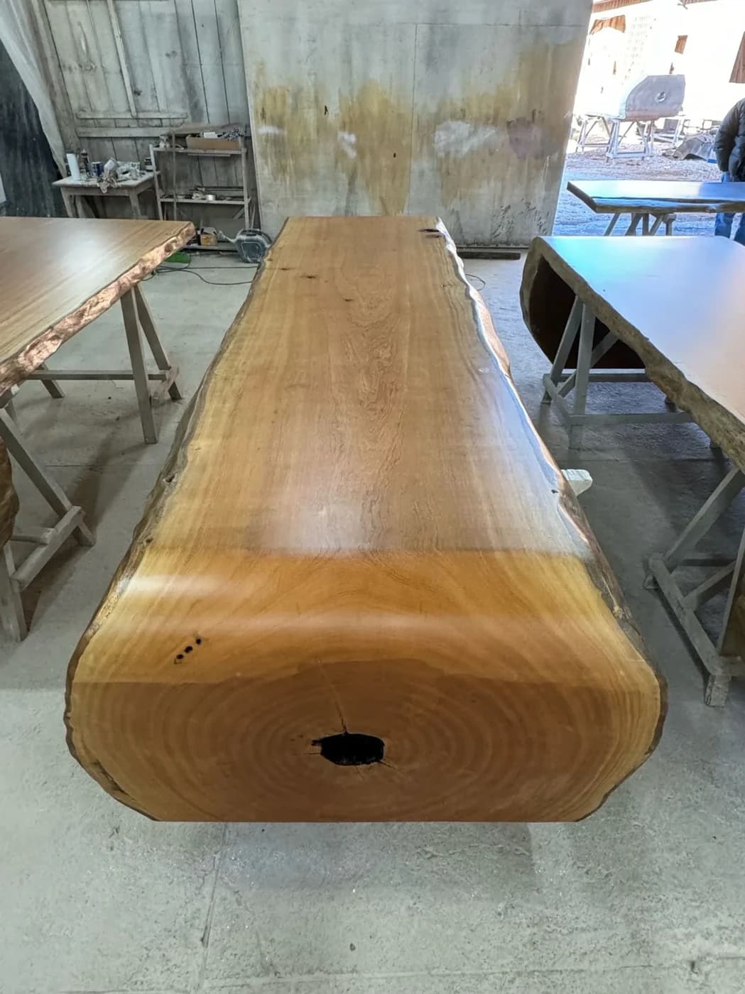 Pequi Live Edge Waterfall Table — 11.2 ft | #173
