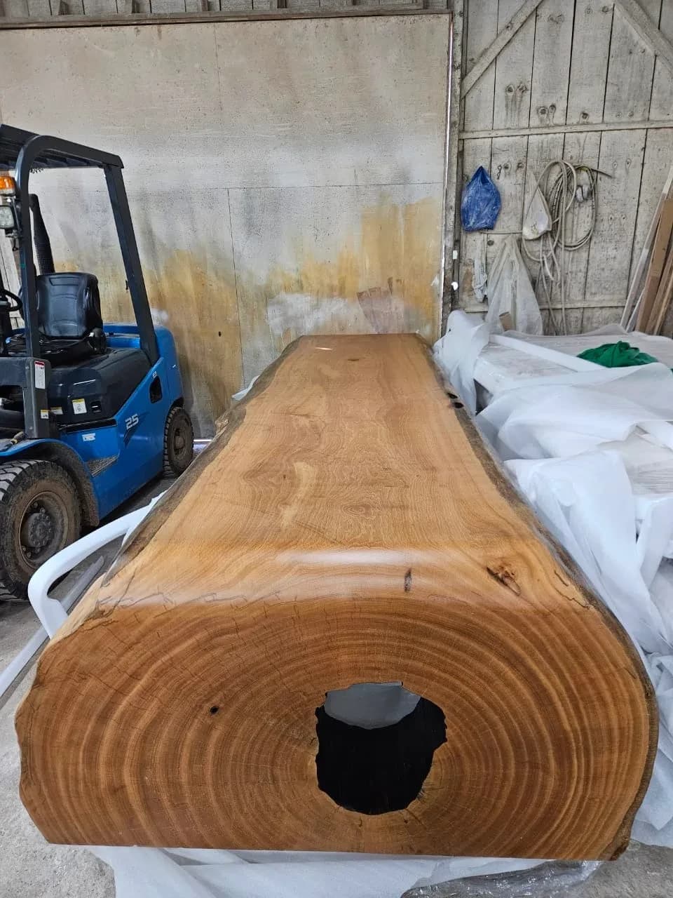 Pequi Live Edge Waterfall Table — 11.7 ft | #159