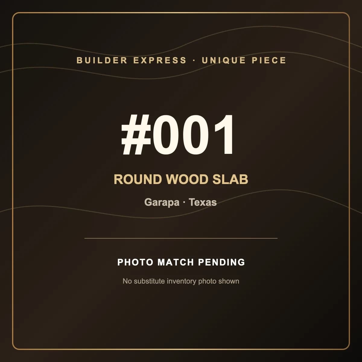 Garapa Round Live Edge Wood Slab — 90 cm diameter | #001