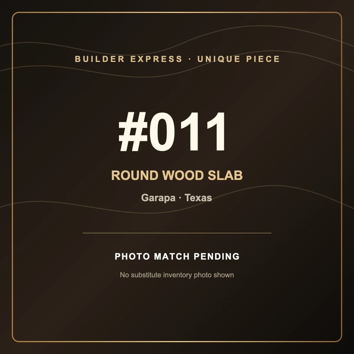 Garapa Round Live Edge Wood Slab — 100 cm diameter | #011