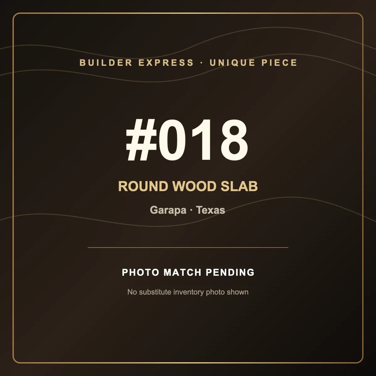 Garapa Round Live Edge Wood Slab — 90 cm diameter | #018