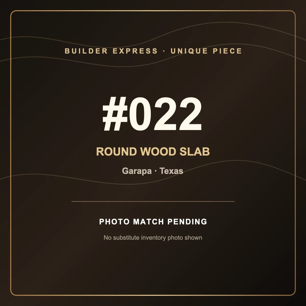 Garapa Round Live Edge Wood Slab — 80 cm diameter | #022