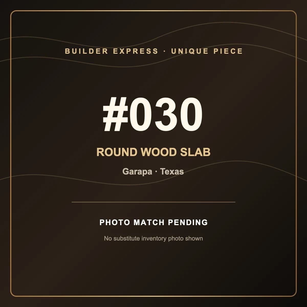 Garapa Round Live Edge Wood Slab — 95 cm diameter | #030