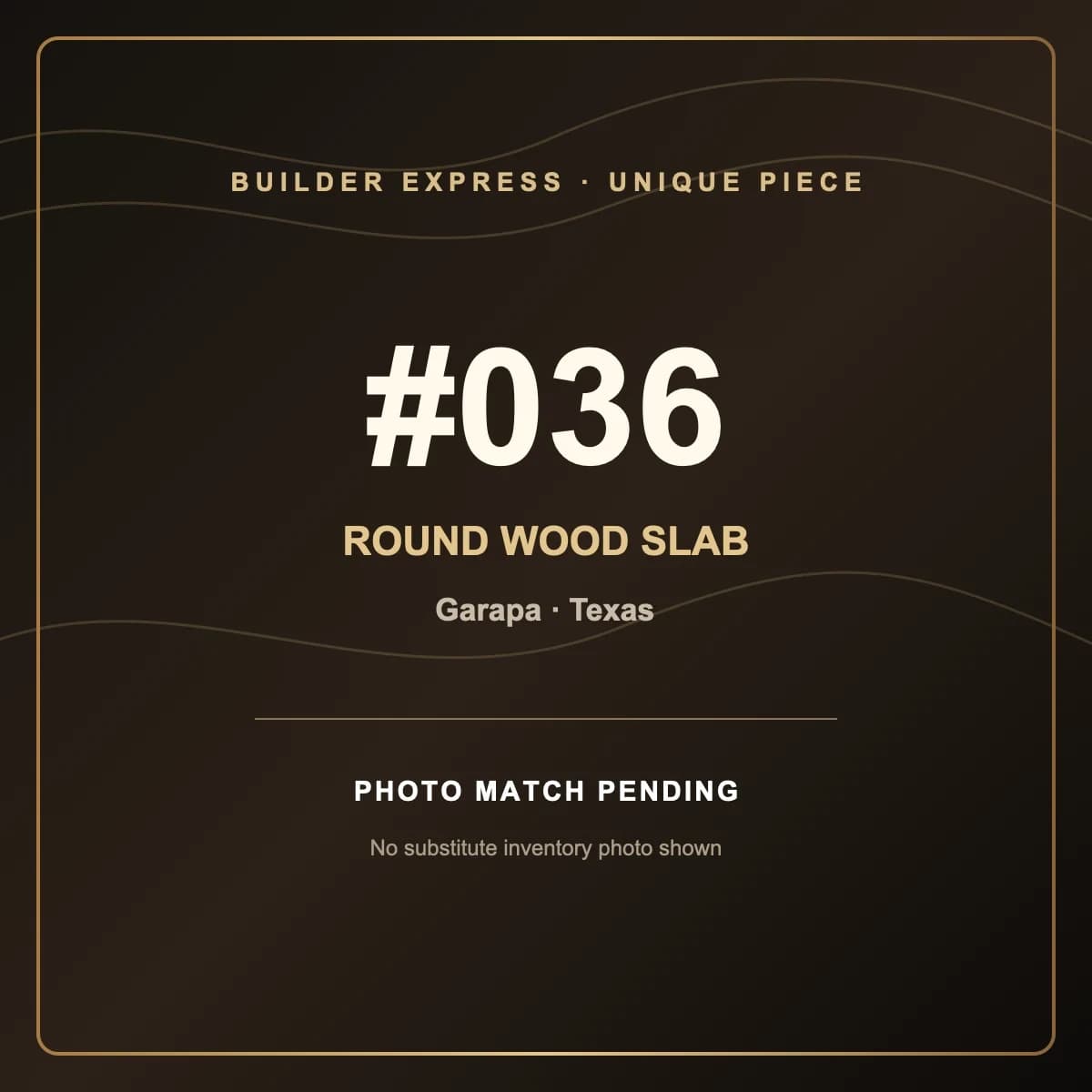 Garapa Round Live Edge Wood Slab — 90 cm diameter | #036