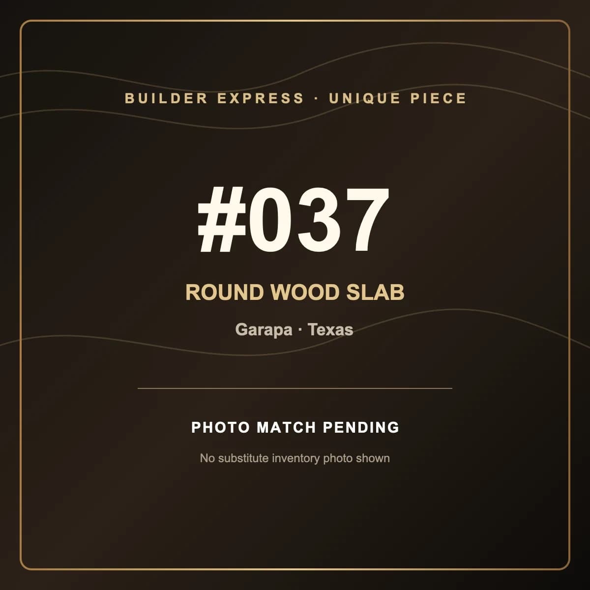 Garapa Round Live Edge Wood Slab — 95 cm diameter | #037