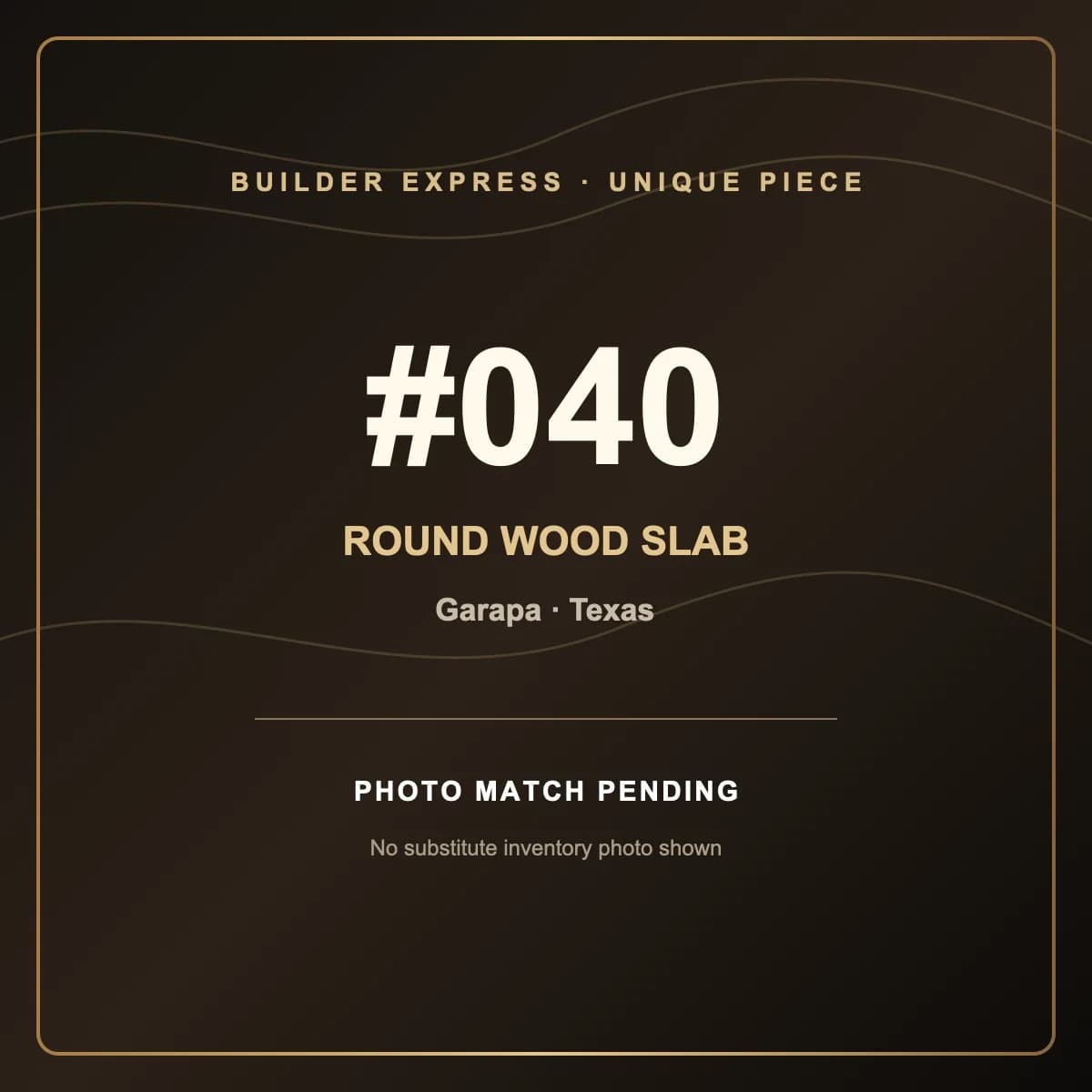Garapa Round Live Edge Wood Slab — 90 cm diameter | #040