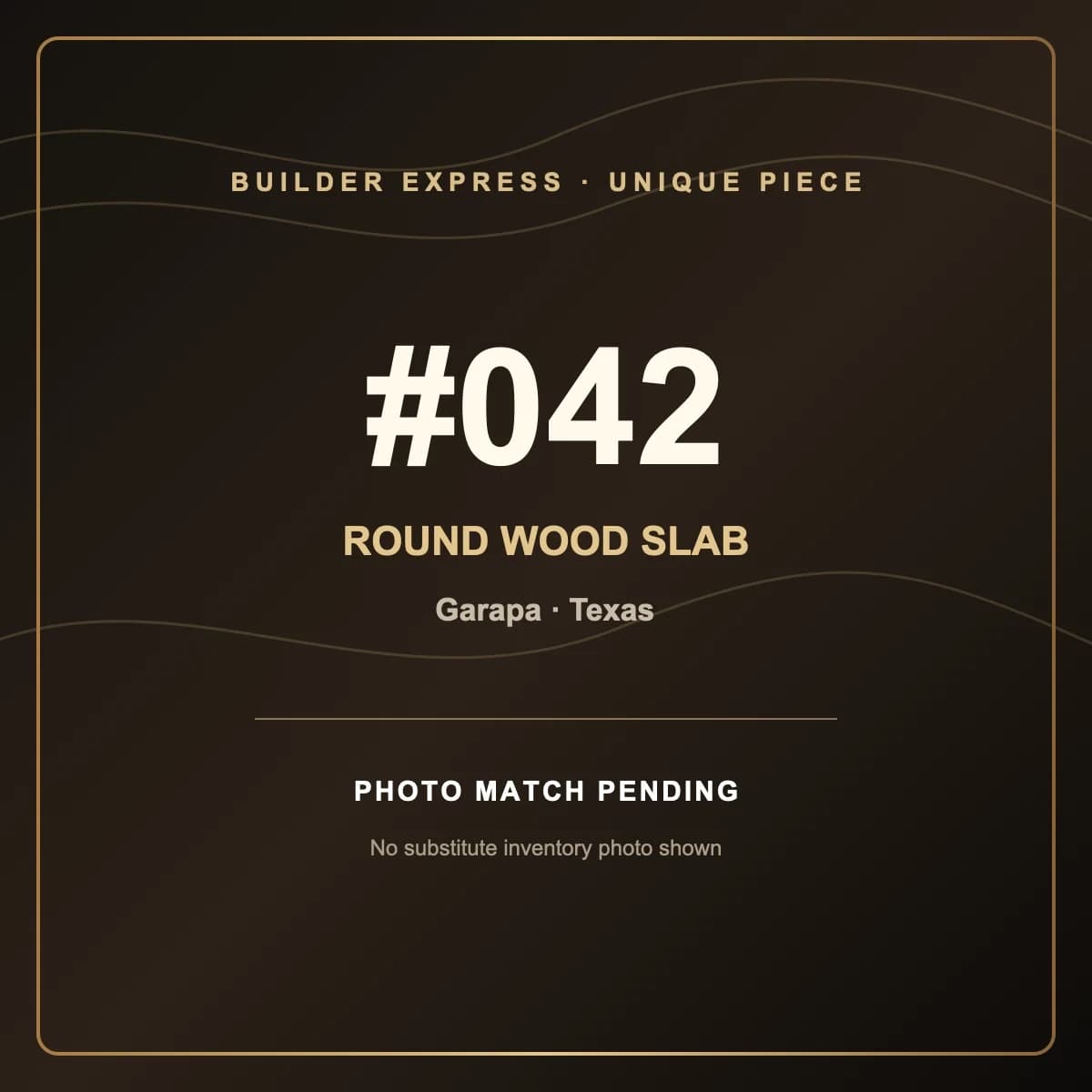 Garapa Round Live Edge Wood Slab — 95 cm diameter | #042